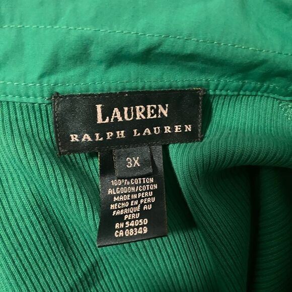 Lauren Ralph Lauren Green Rib knit 3/4 sleeves sweater, 3X - Picture 3 of 3